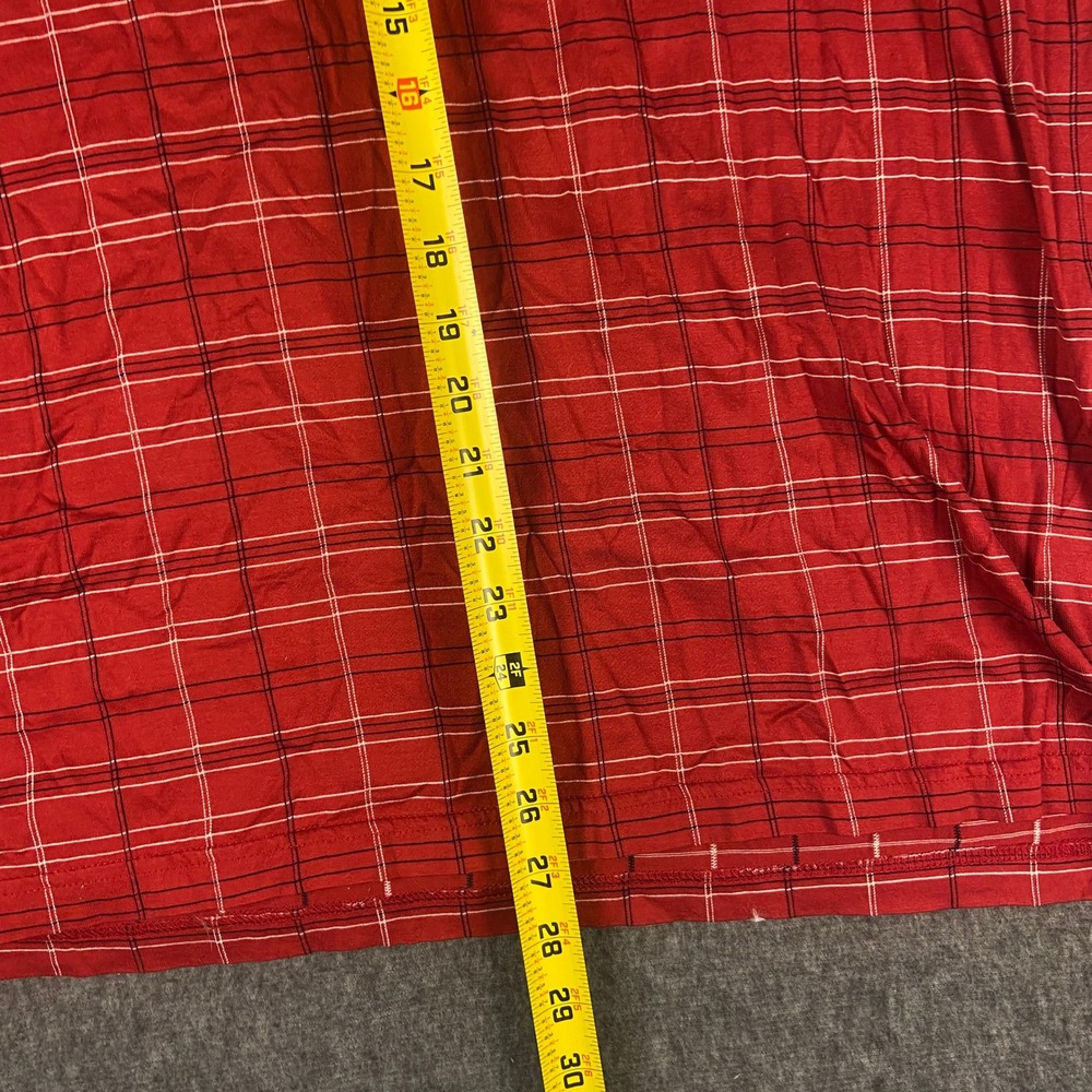 Pinehurst Collection Men's Red Plaid Golf Polo Shirt Large - Picture 5 of 9